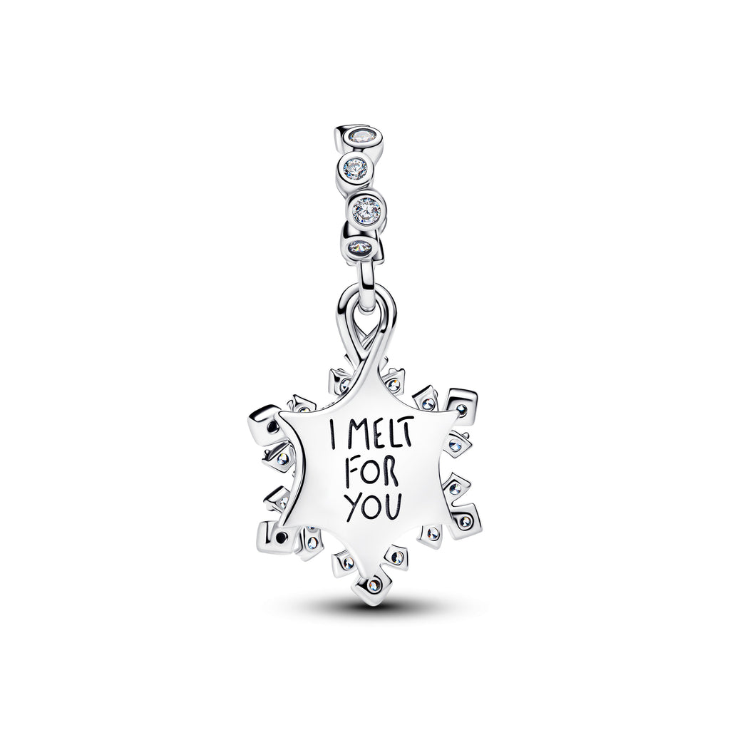 Opalescent Snowflake Double Dangle Charm